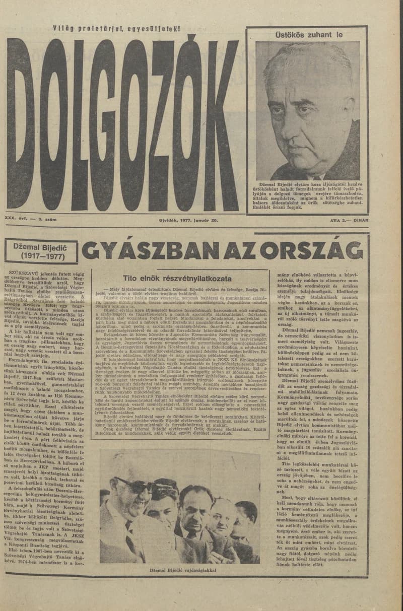 Dolgozók, 31. évf. 1977. január 20. 3. sz.