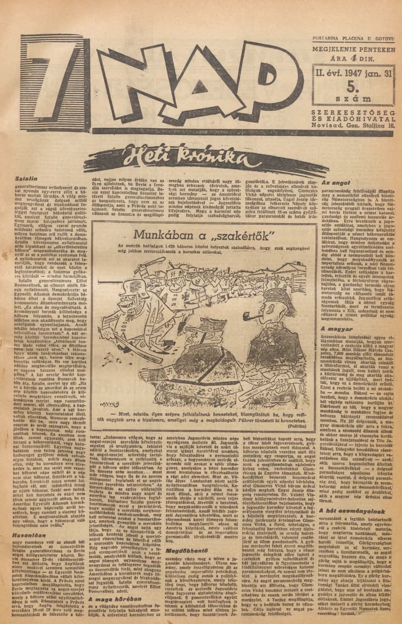 7 Nap, 2. évf. 1947. január 31. 5. sz. 1–10. oldal
