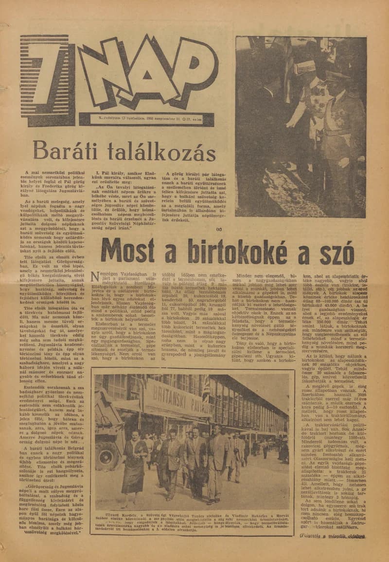7 Nap, 10. évf. 1955. szeptember 11. 37. sz. 1–16. oldal