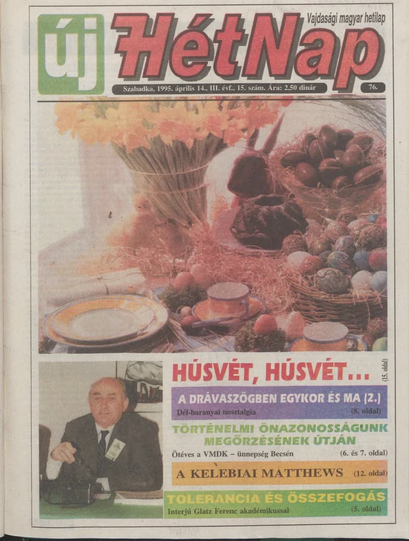 Új Hét Nap, 3. évf. 1995. április 14. 15. sz.