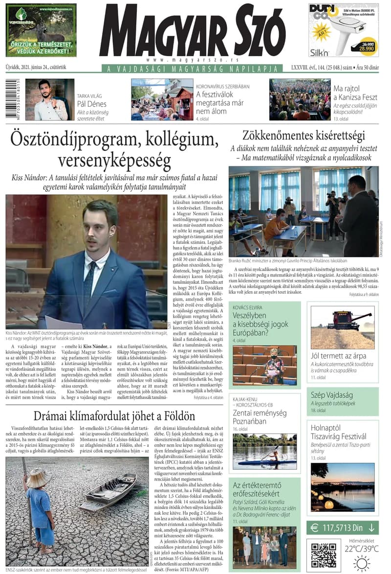 Magyar Szó, 78. évf. 2021. június 24. 144. sz. 1–20. oldal