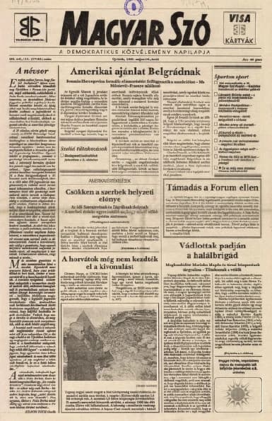 Magyar Szó, 52. évf. 1995. május 16. 111. sz. 1–16. oldal