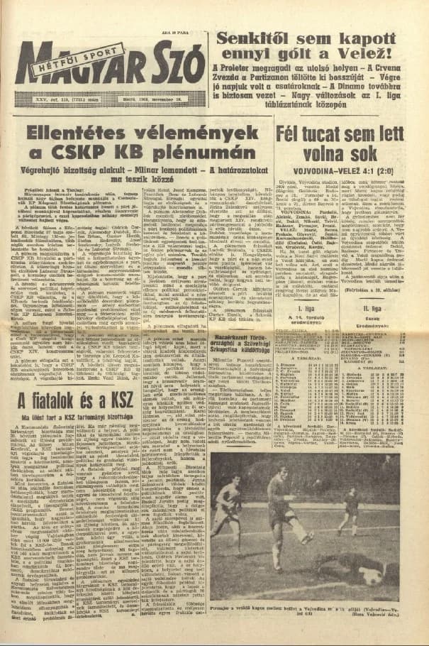 Magyar Szó, 25. évf. 1968. november 18. 319. sz. 1–16. oldal