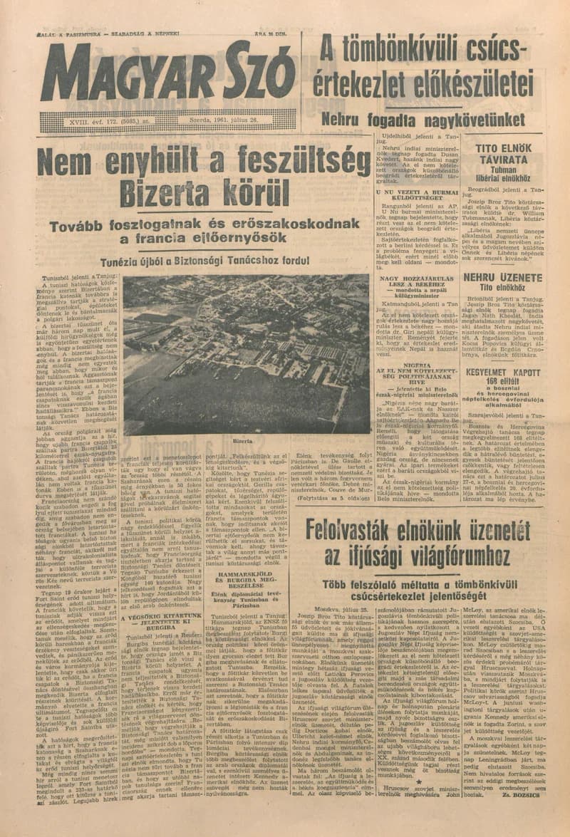 Magyar Szó, 18. évf. 1961. július 26. 172. sz. 1–12. oldal