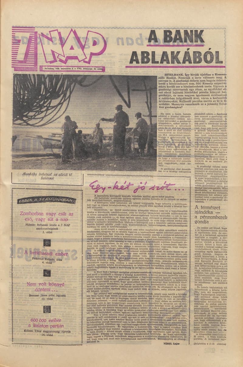 7 Nap, 21. évf. 1966. augusztus 5. 32. sz. 1–20. oldal