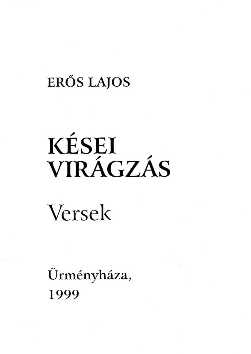 Kései virágzás
