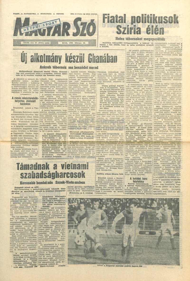 Magyar Szó, 23. évf. 1966. február 28. 57. sz.