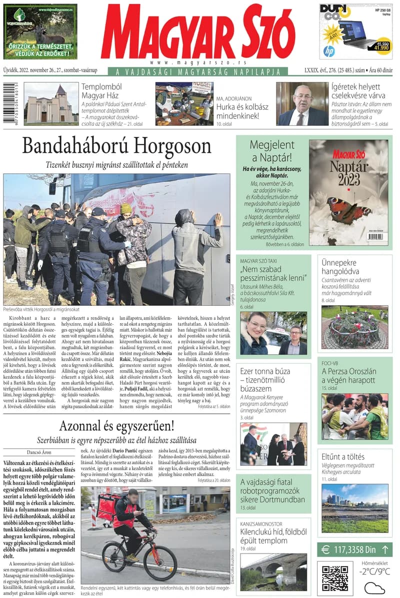 Magyar Szó, 79. évf. 2022. november 26. – 27. 276. sz. 1–32. oldal