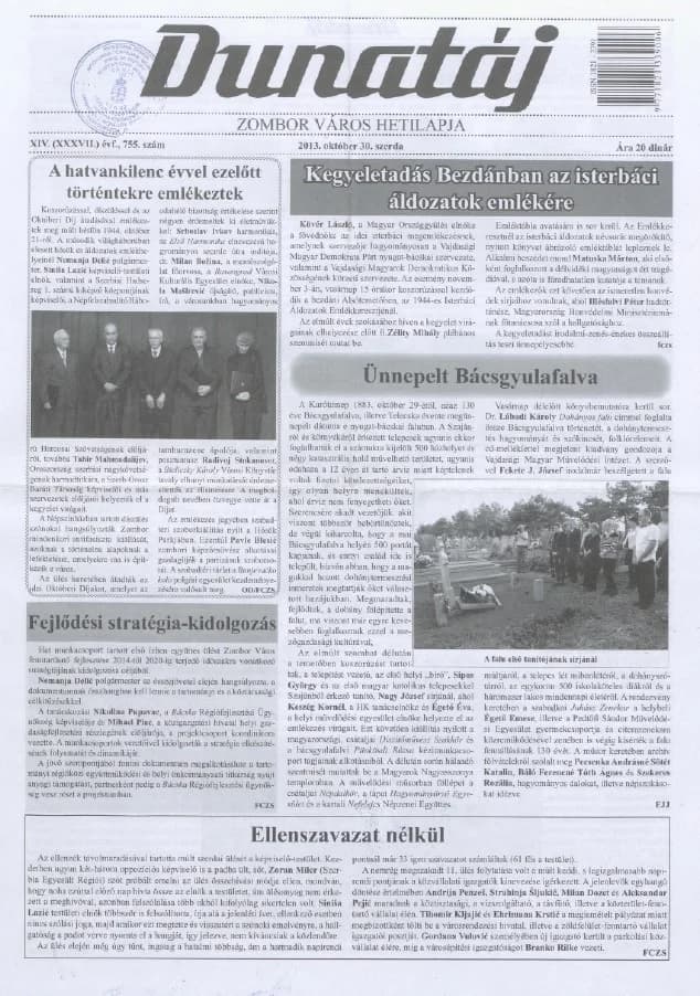 Dunatáj, 15. évf. 2013. október 30. 755. sz.