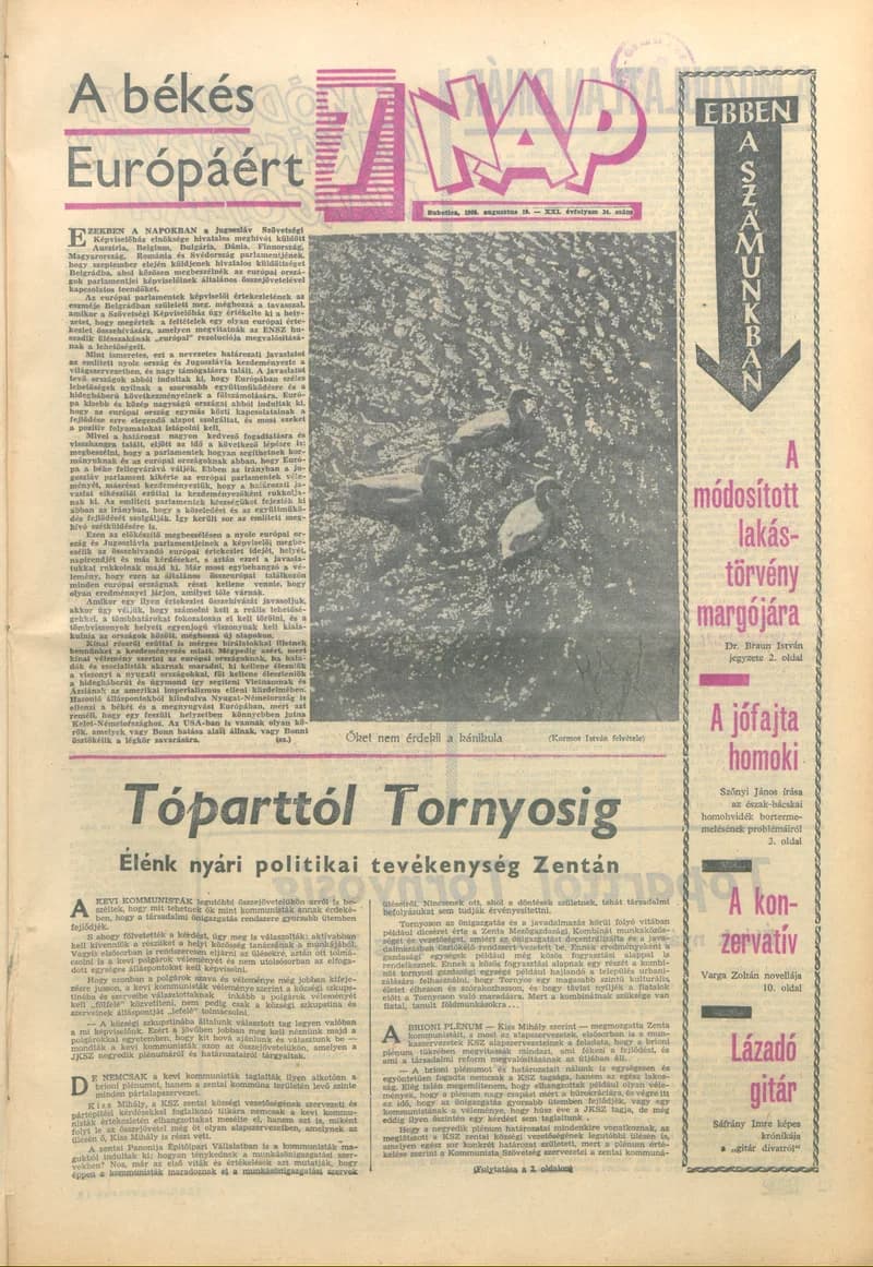 7 Nap, 21. évf. 1966. augusztus 19. 34. sz. 1–20. oldal