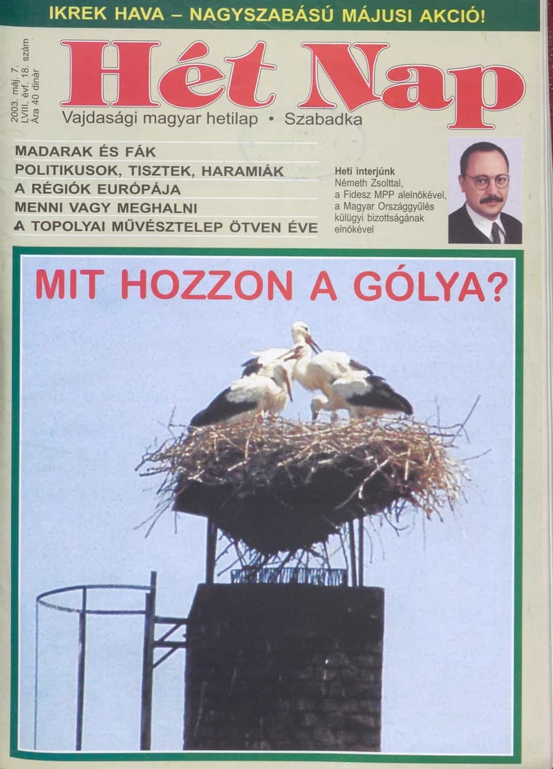 7 Nap, 58. évf. 2003. május 7. 18. sz.