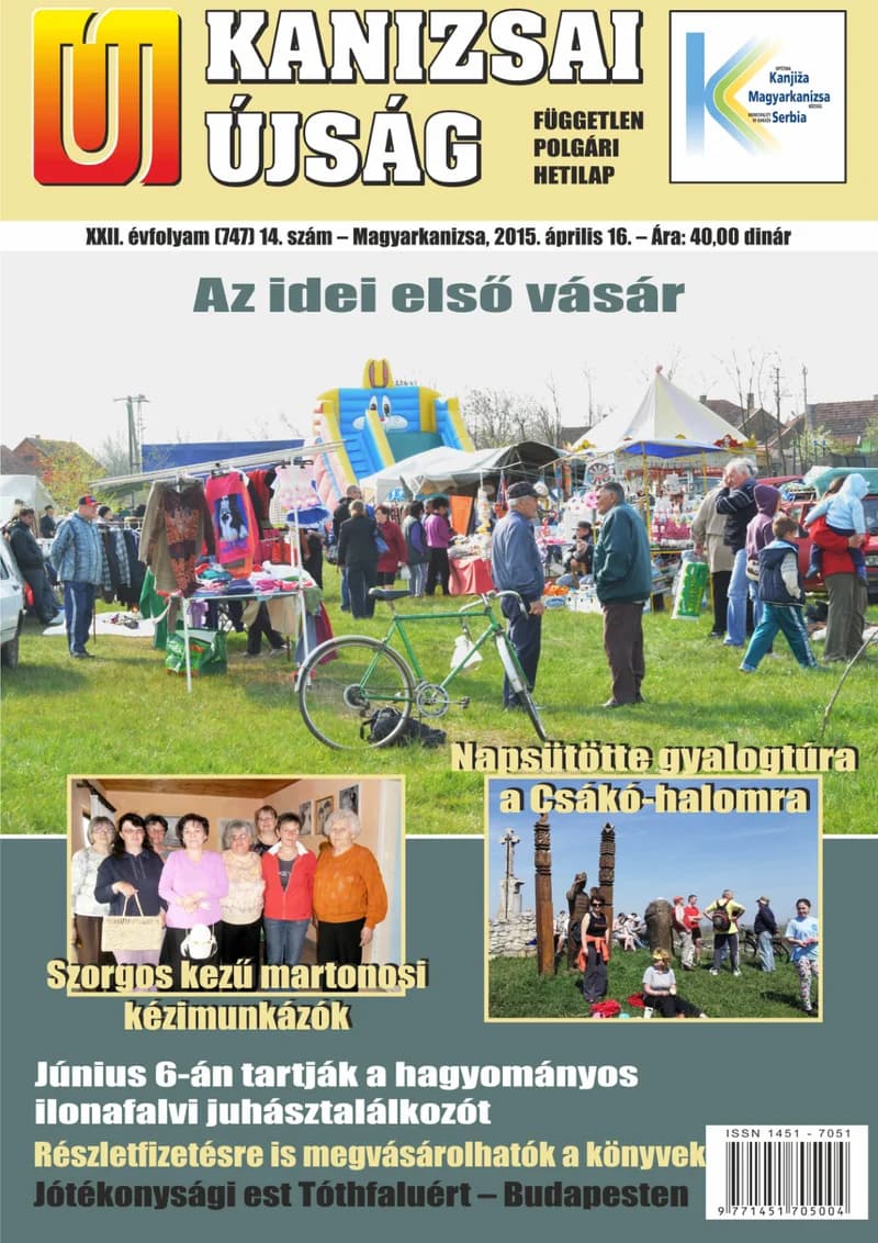 Új Kanizsai Újság, 22. évf. 2015. április 16. 14. sz.