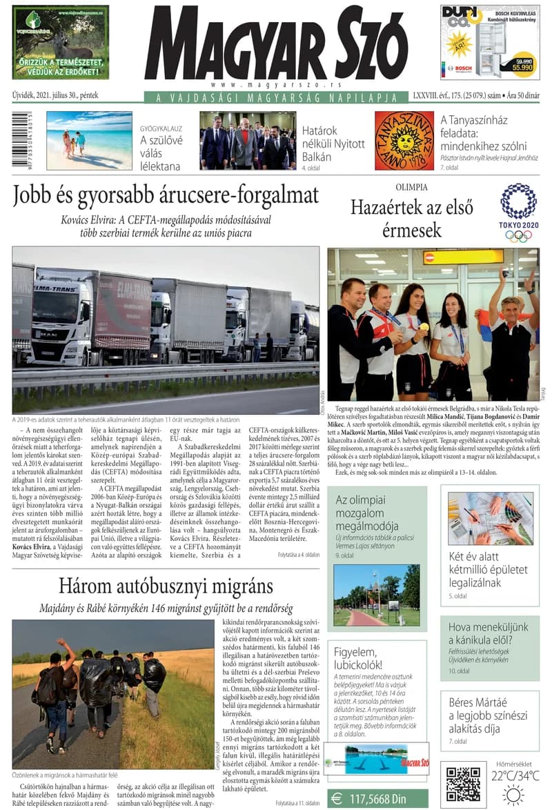 Magyar Szó, 78. évf. 2021. július 30. 175. sz. 1–16. oldal