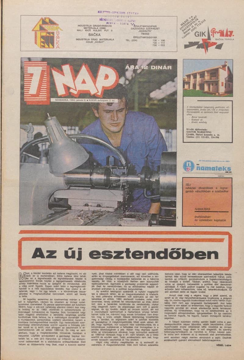 7 Nap, 37. évf. 1982. január 8. 2. sz. 1–16. oldal