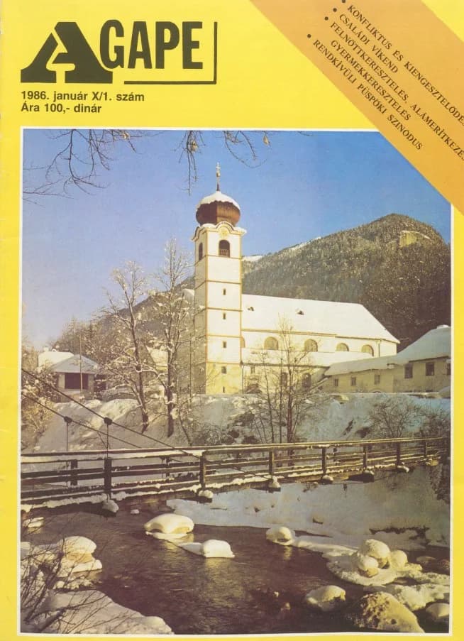Agape, 10. évf. 1986. január. 1. sz.