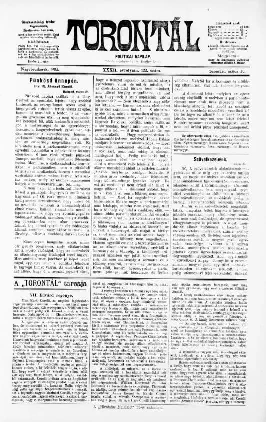 Torontál, 32. évf. 1903. május 30. 122. sz.