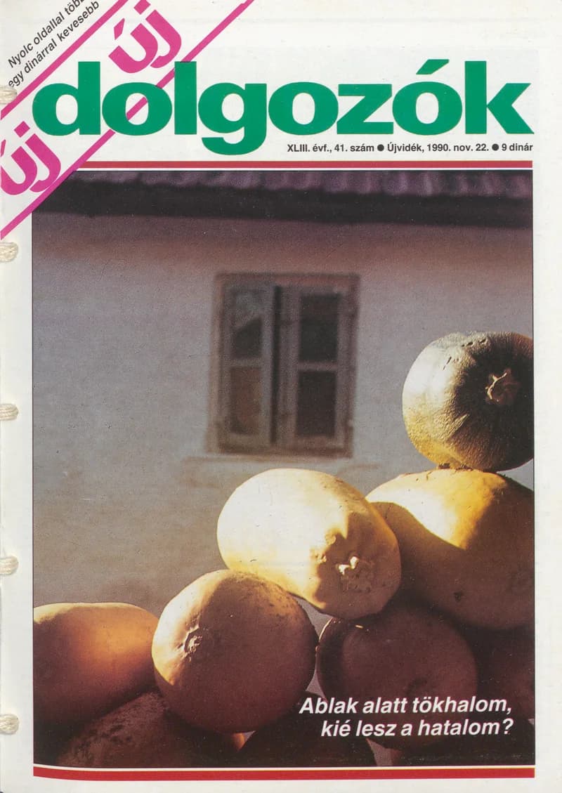 Dolgozók, 44. évf. 1990. november 22. 41. sz.