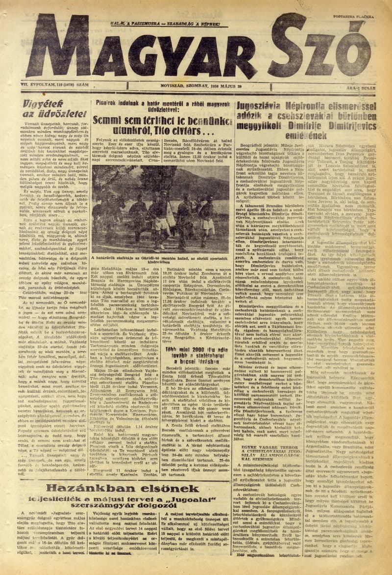 Magyar Szó, 7. évf. 1950. május 20. 119. sz. 1–4. oldal