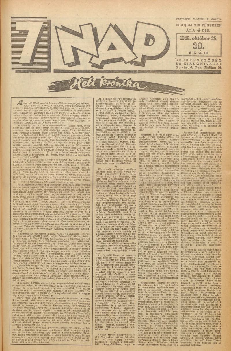 7 Nap, 1. évf. 1946. október 25. 30. sz. 1–10. oldal