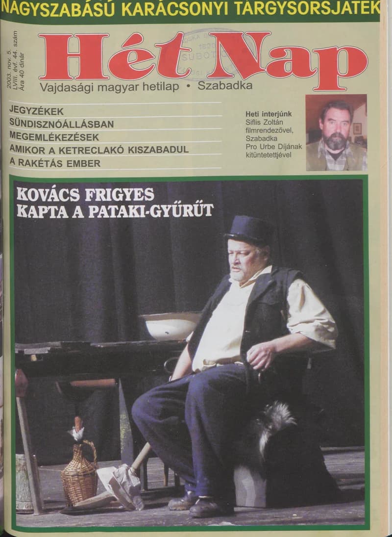 7 Nap, 58. évf. 2003. november 5. 44. sz.