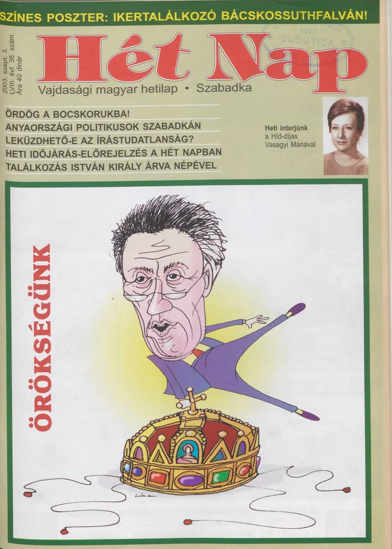 7 Nap, 58. évf. 2003. szeptember 3. 35. sz.