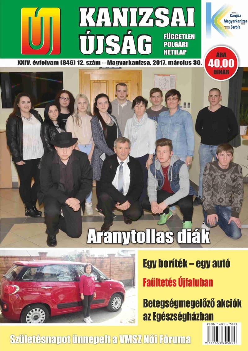 Új Kanizsai Újság, 24. évf. 2017. március 30. 12. sz.
