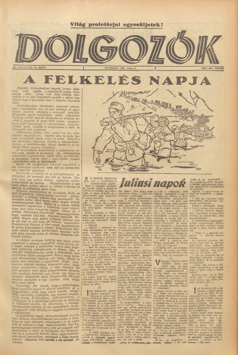 Dolgozók, 9. évf. 1955. július 5. 26. sz.