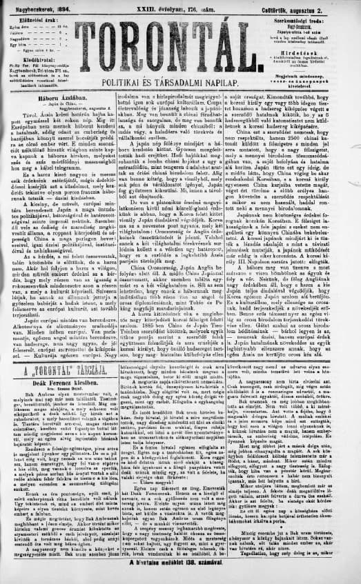 Torontál, 23. évf. 1894. augusztus 2. 176. sz.