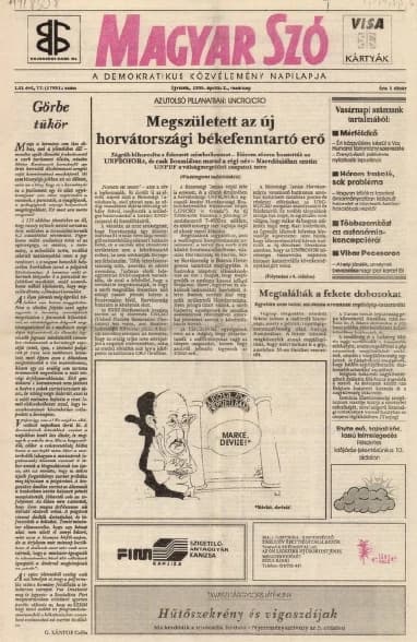 Magyar Szó, 52. évf. 1995. április 2. 77. sz. 1–24. oldal