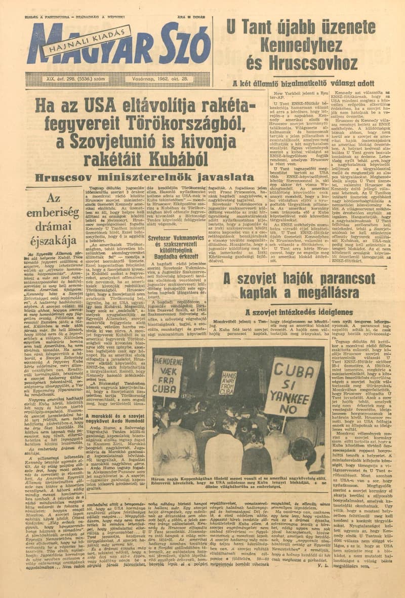 Magyar Szó, 19. évf. 1962. október 28. 298. sz. 1–24. oldal