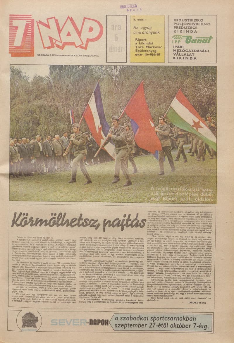 7 Nap, 33. évf. 1978. szeptember 29. 39. sz. 1–20. oldal