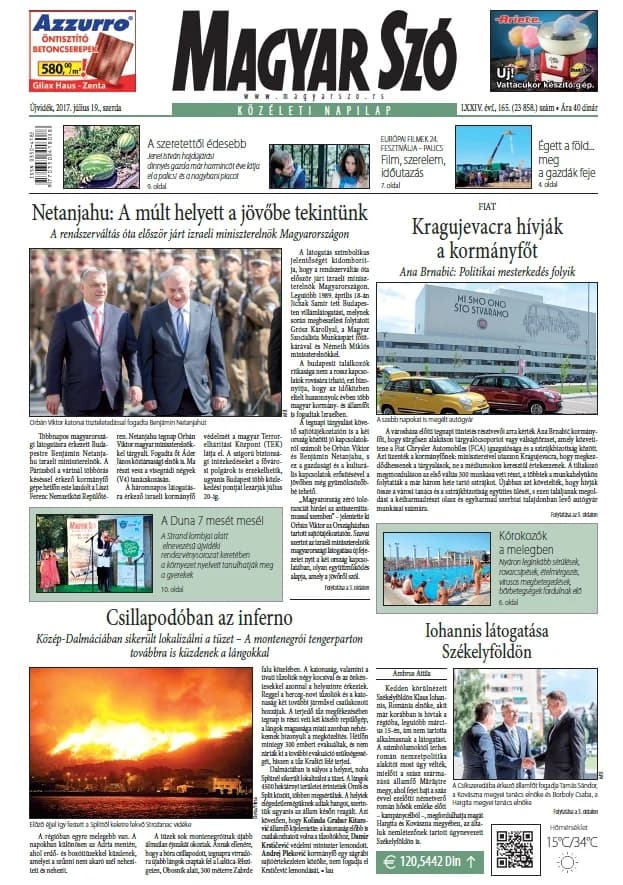 Magyar Szó, 74. évf. 2017. július 19. 165. sz. 1–16. oldal