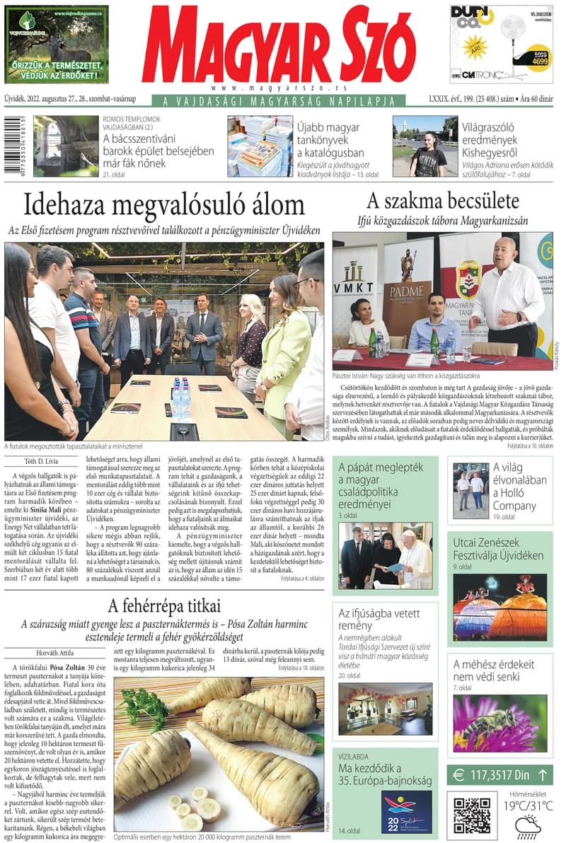 Magyar Szó, 79. évf. 2022. augusztus 27. – 28. 199. sz. 1–32. oldal