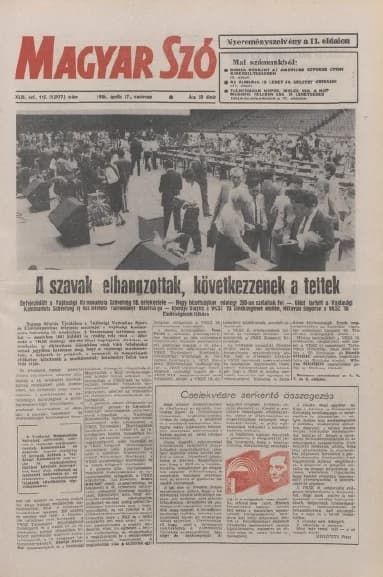 Magyar Szó, 43. évf. 1986. április 27. 115. sz. 1–32. oldal