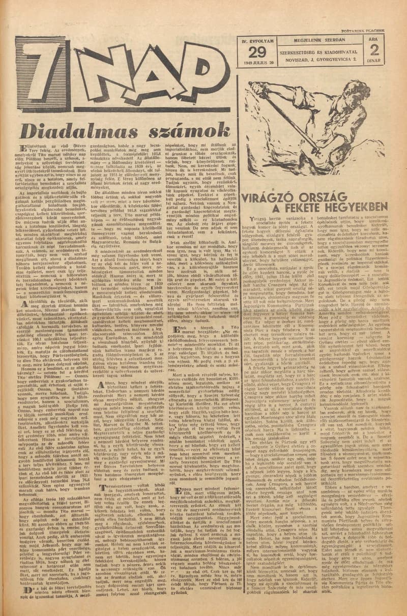 7 Nap, 4. évf. 1949. július 20. 29. sz. 1–4. oldal