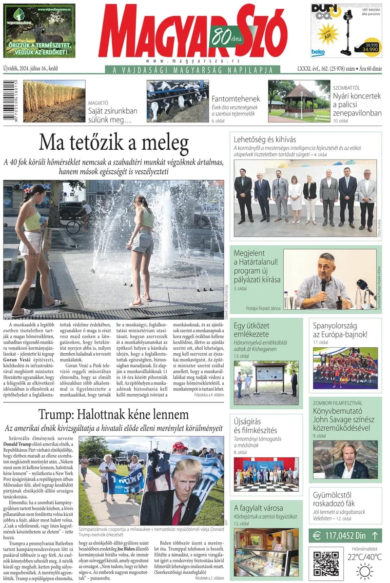 Magyar Szó, 81. évf. 2024. július 16. 162. sz. 1–20. oldal