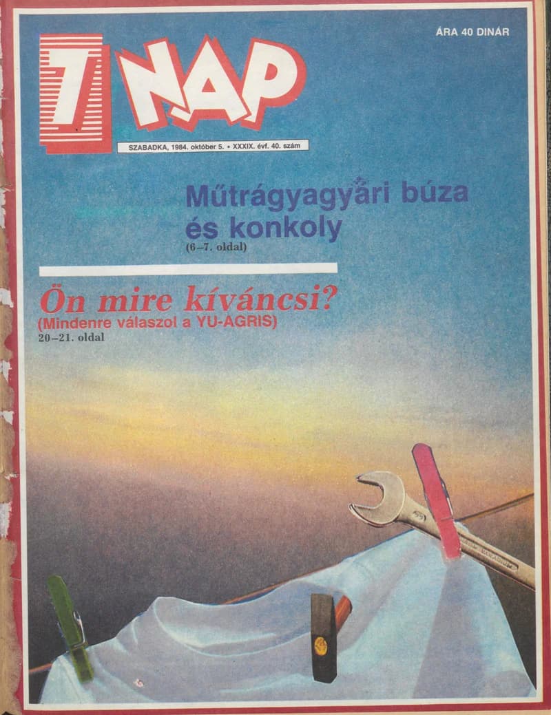 7 Nap, 39. évf. 1984. október 5. 40. sz. 1–68. oldal