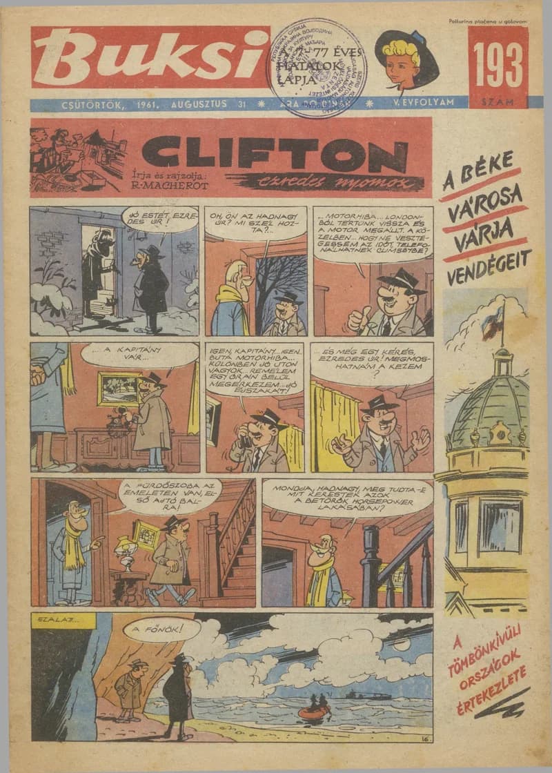 Buksi, 5. évf. 1961. augusztus 31. 193. sz.