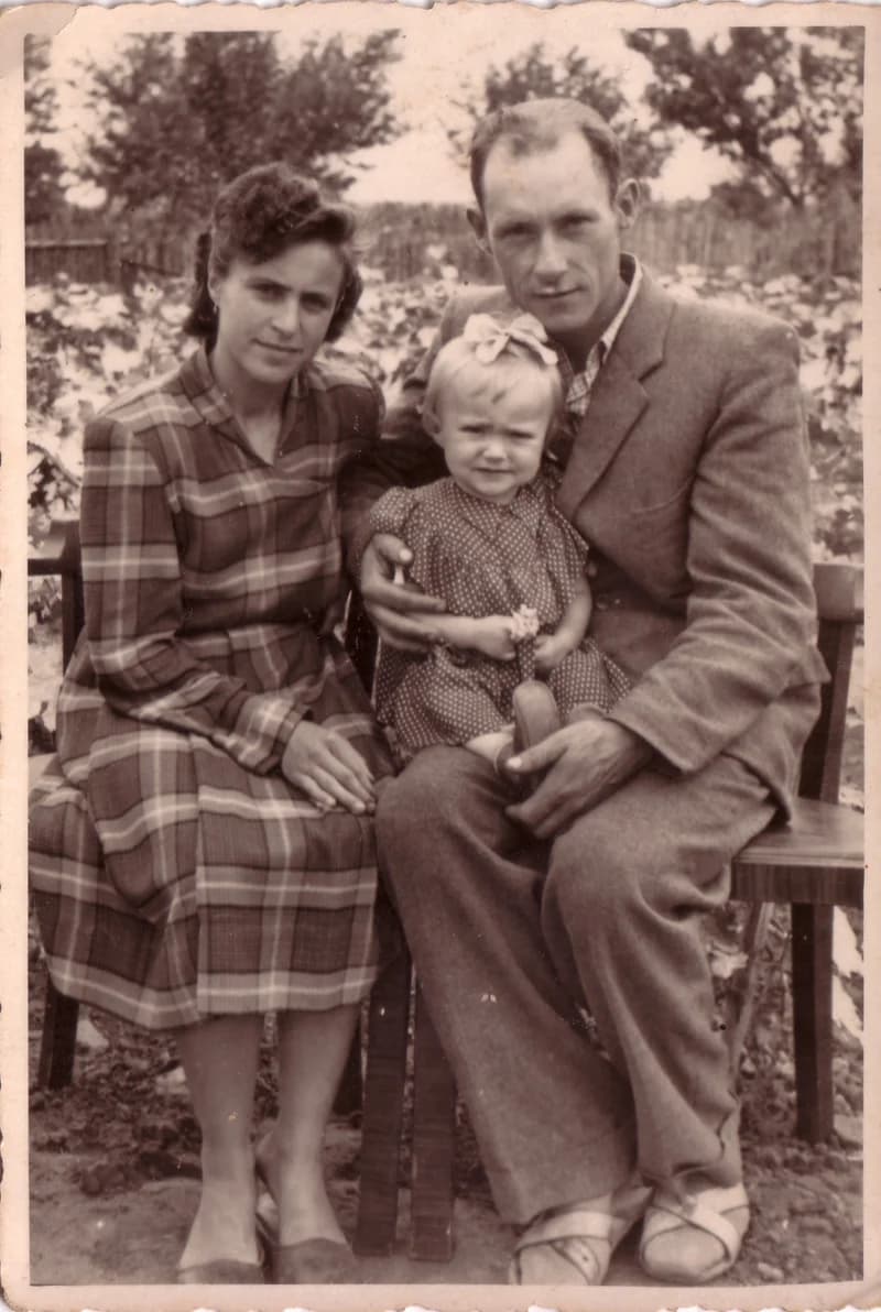 Szabó Simon családjával