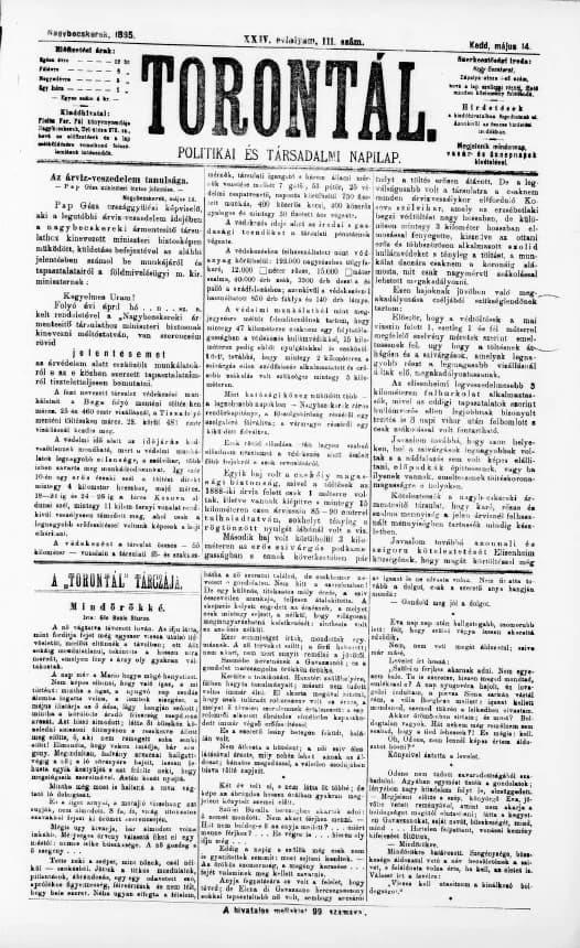 Torontál, 24. évf. 1895. május 14. 111. sz.