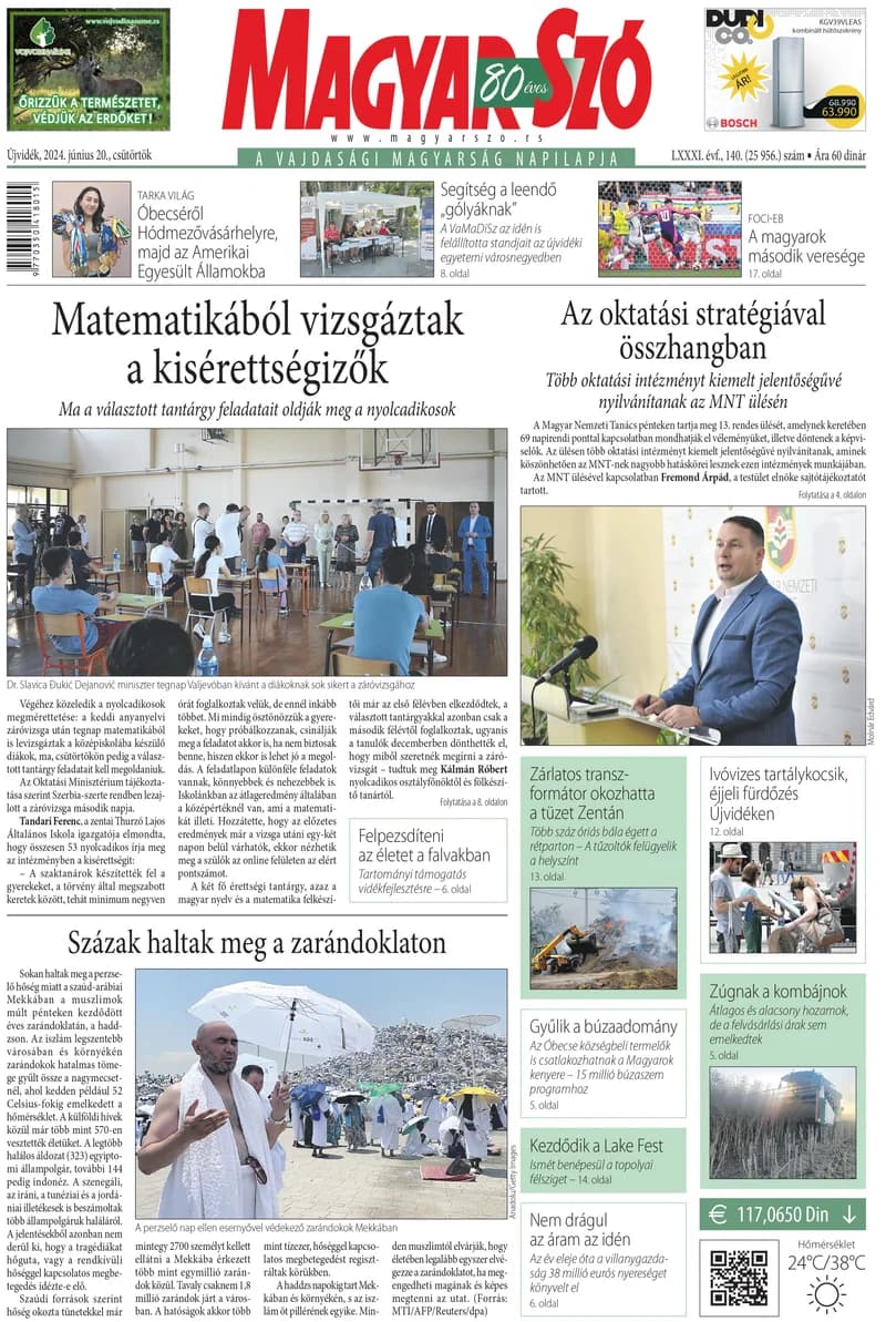 Magyar Szó, 81. évf. 2024. június 20. 140. sz. 1–20. oldal
