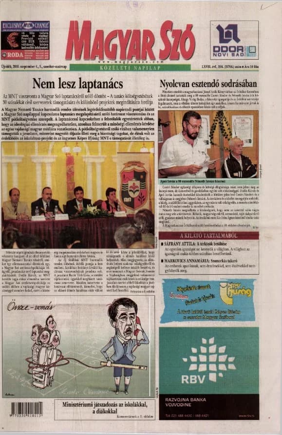 Magyar Szó, 67. évf. 2010. szeptember 4. – 5. 206. sz. 1–48. oldal