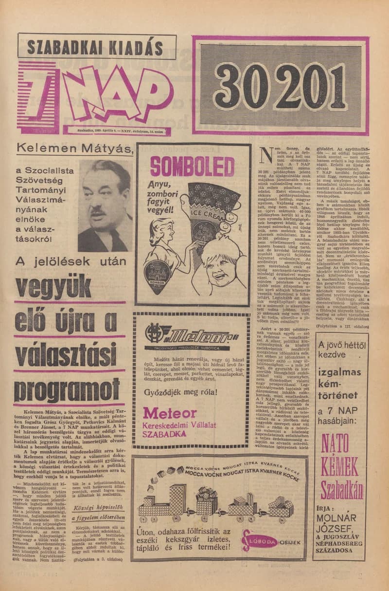 7 Nap, 24. évf. 1969. április 4. 14. sz. 1–16. oldal
