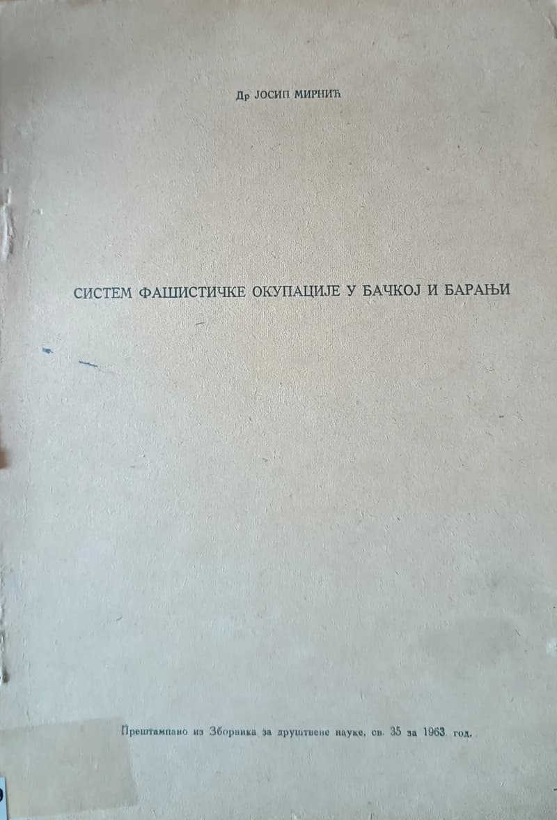 Sistem fašističke okupacije u Bačkoj i Baranji