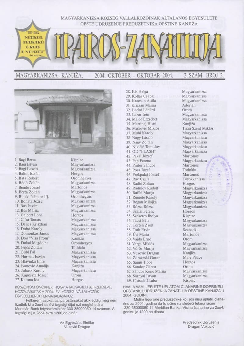 Iparos-Zanatlija 2004. október. 2. sz.