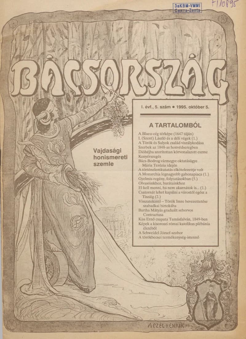 Bácsország, 1. évf. 1995. október 5. 5. sz.