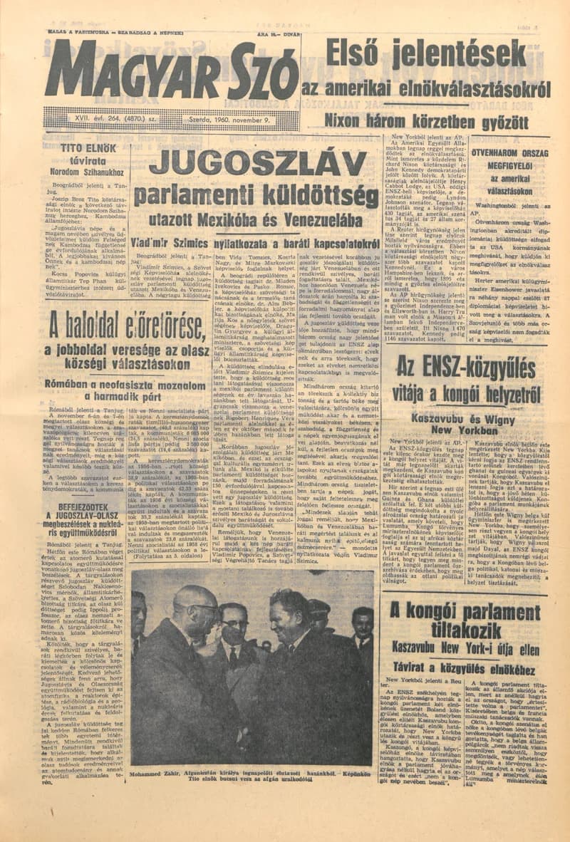 Magyar Szó, 17. évf. 1960. november 9. 264. sz. 1–26. oldal