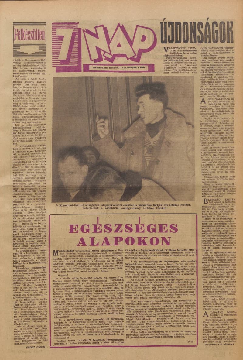 7 Nap, 16. évf. 1961. január 27. 4. sz. 1–20. oldal