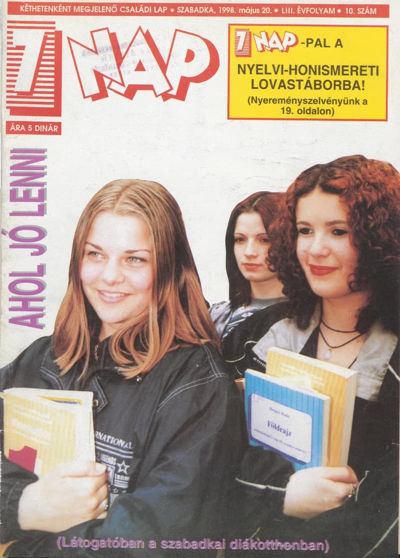 7 Nap, 53. évf. 1998. május 20. 10. sz. 1–68. oldal