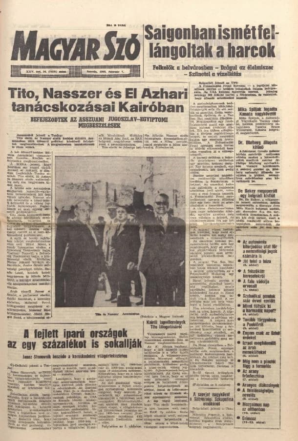 Magyar Szó, 25. évf. 1968. február 7. 36. sz. 1–16. oldal